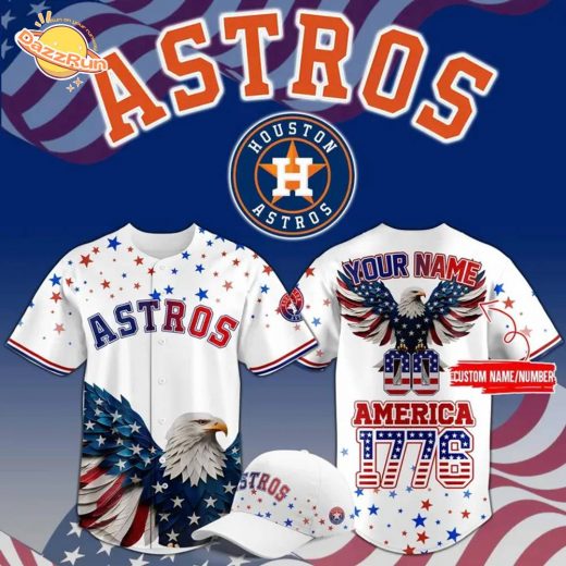 Limited Editions Houston Astros 4th of July USA Baseball Jersey