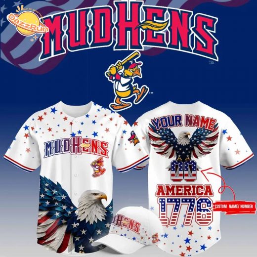 Limited Editions Toledo Mud Hens 4th of July USA Baseball Jersey
