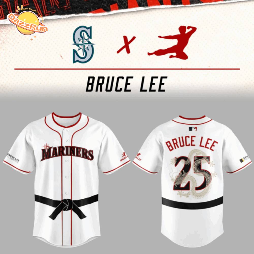 Limited Seattle Mariners x Bruce Lee Night Jersey Limited Seattle Mariners x Bruce Lee Night Jersey