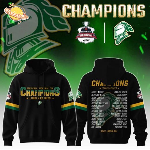 London Knights Hoodie Champions Memorial Cup 2025 Editions Limited