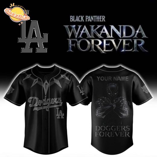 Los Angeles Dodgers Black Panther 2025 Baseball Jersey-3D Baseball Jersey
