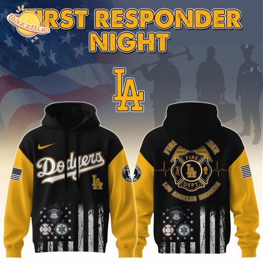 Los Angeles Dodgers MLB x First Responders Hoodie Jersey Limited Edition