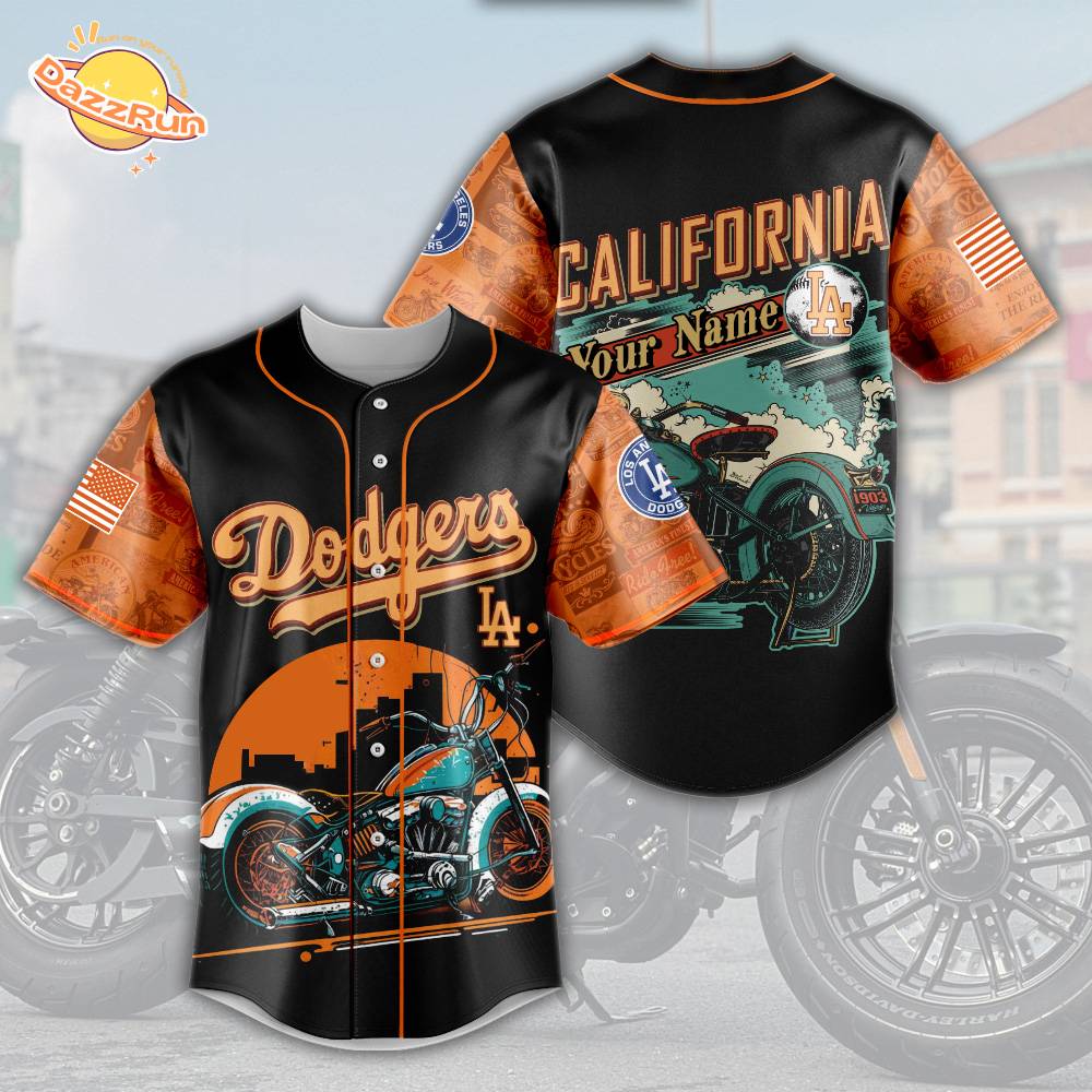 Los Angeles Dodgers Motor Jersey 2025 -3D Baseball Jersey Los Angeles Dodgers Motor Jersey 2025 -3D Baseball Jersey