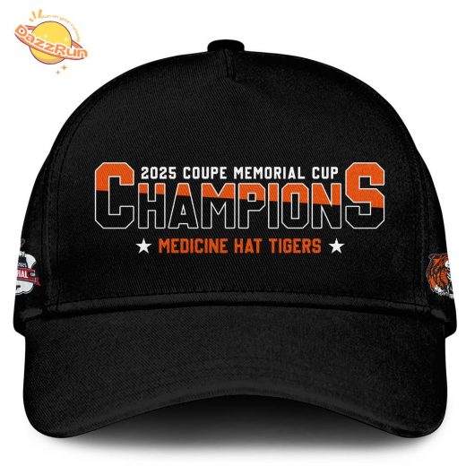 Medicine Hat Tigers Hoodie Champions Memorial Cup 2025 Editions Limited