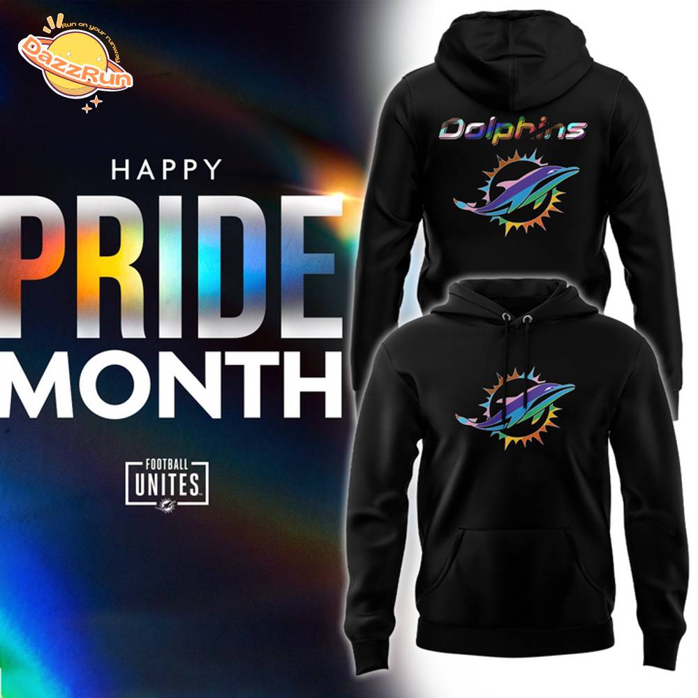 Miami Dolphins 2025 Pride Month Hoodie Miami Dolphins 2025 Pride Month Hoodie