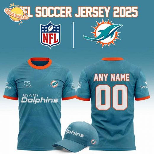 Miami Dolphins NFL 2025 “Football x Football” Soccer jersey – Custom