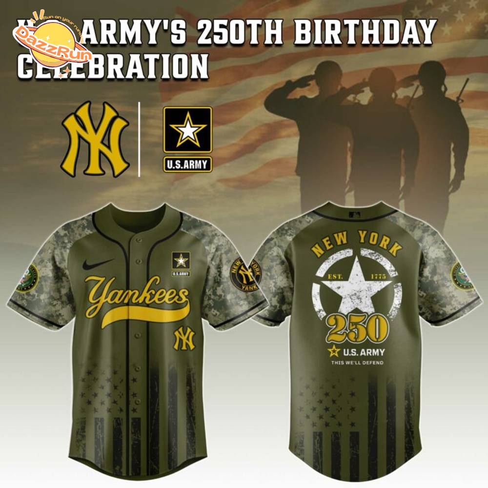 NY Yankees MLB x US ARMY’S 250th Birthday Jersey Editions Limited 2025 NY Yankees MLB x US ARMY’S 250th Birthday Jersey Editions Limited 2025