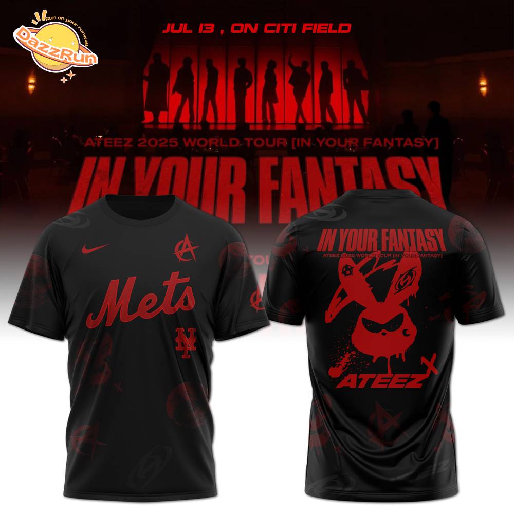 New York Mets X Ateez 2025 World Tour In Your Fantasy Edition Tshirt New York Mets X Ateez 2025 World Tour In Your Fantasy Edition Tshirt