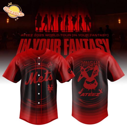 New York Mets X Ateez 2025 World Tour Jersey In Your Fantasy Edition