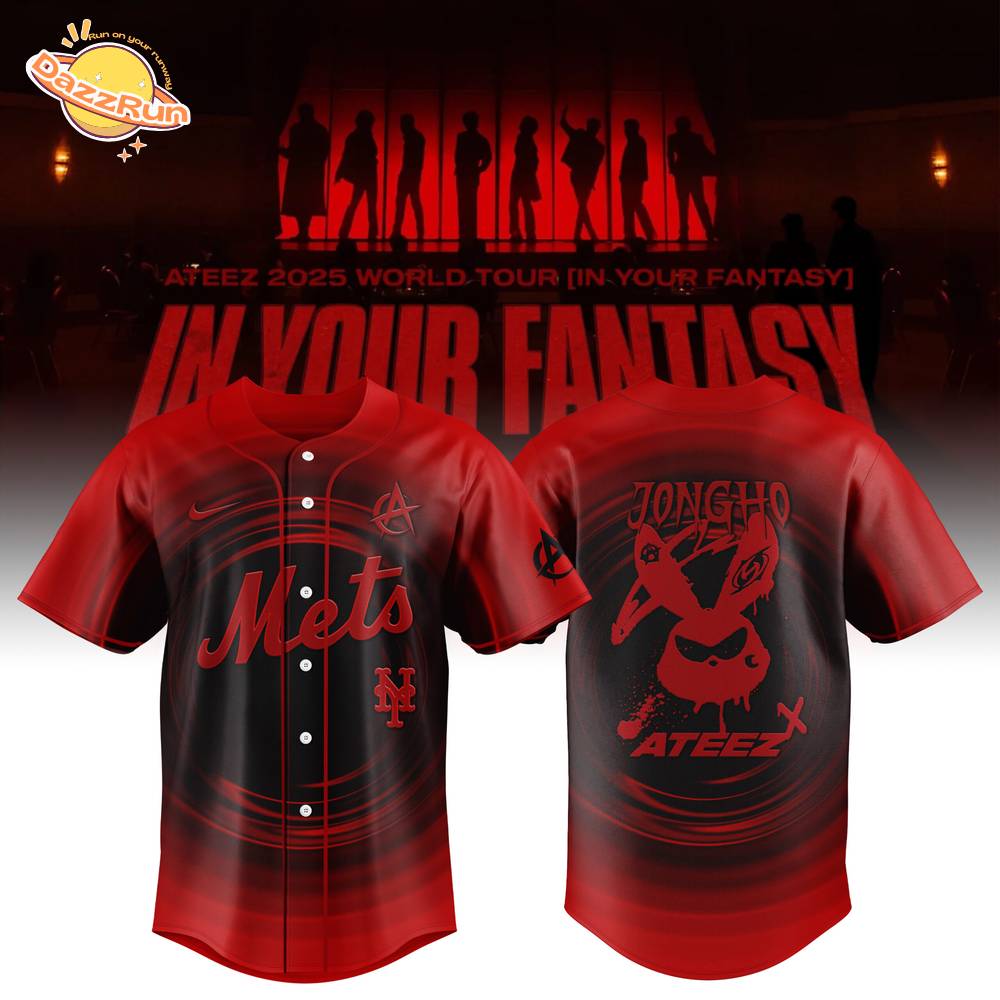 New York Mets X Ateez 2025 World Tour Jersey In Your Fantasy Edition New York Mets X Ateez 2025 World Tour Jersey In Your Fantasy Edition