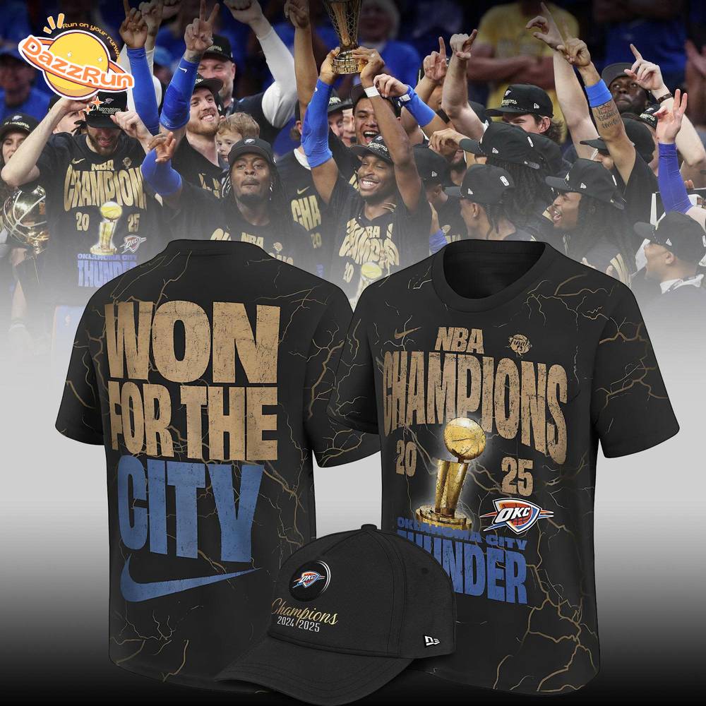 Oklahoma City Thunder NBA Champions Confetti Locker Room Shirt Oklahoma City Thunder NBA Champions Confetti Locker Room Shirt