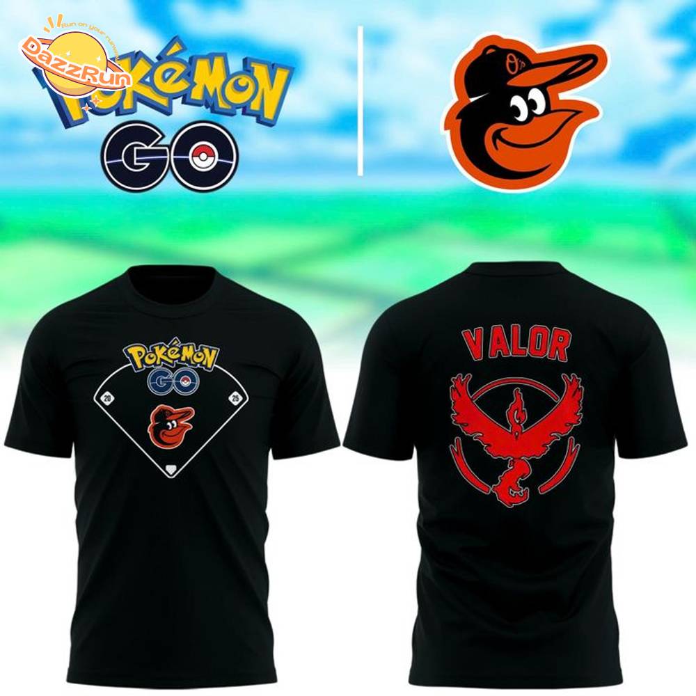 Orioles x Pokémon Go Team Valor T-shirt - Special Edition Orioles x Pokémon Go Team Valor T-shirt - Special Edition