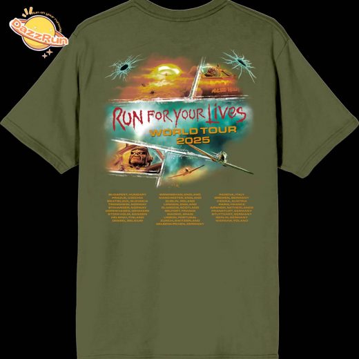 Run For Your Lives 2025 World Tour Tee