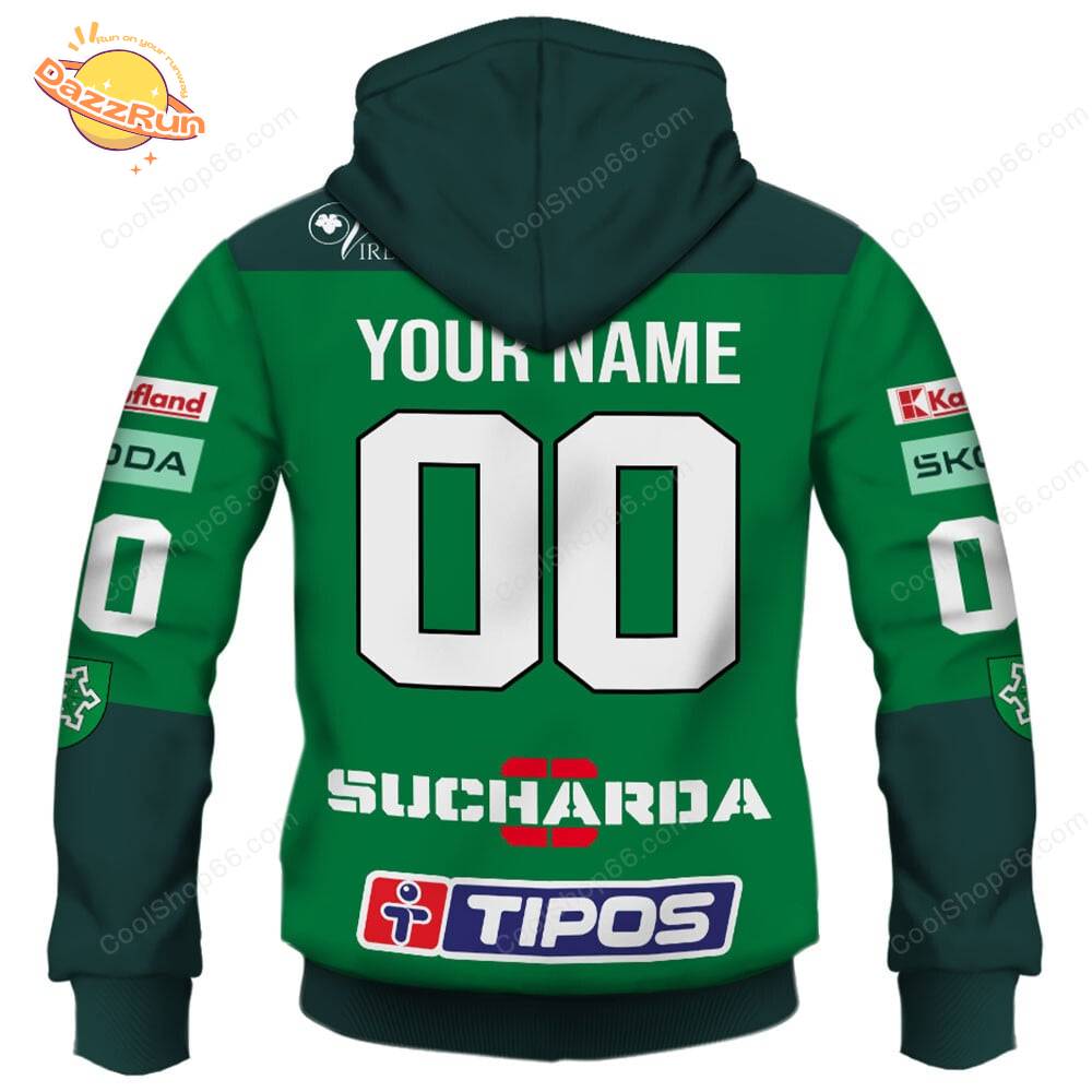 Slovak Extraliga HC Nove Zamky Jersey Style Hoodie Slovak Extraliga HC Nove Zamky Jersey Style Hoodie