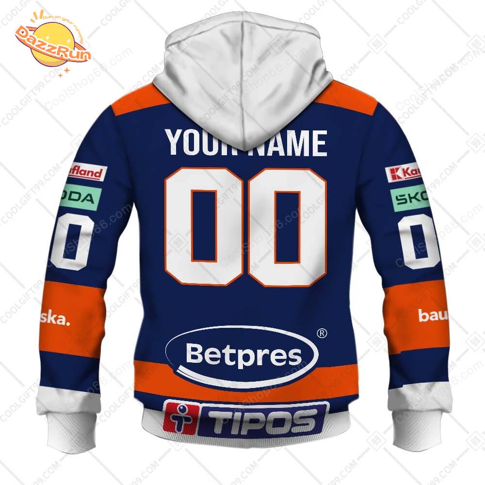 Slovak Extraliga HK Dukla Michalovce Jersey Style Hoodie Slovak Extraliga HK Dukla Michalovce Jersey Style Hoodie