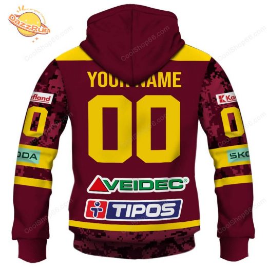 Slovak Extraliga HK Dukla Trencin Jersey Style Hoodie