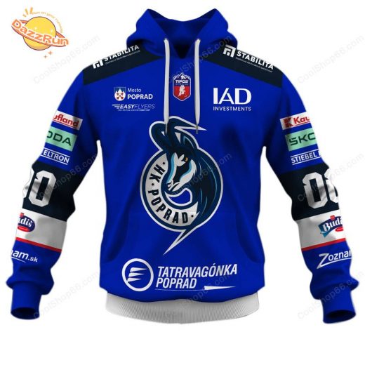 Slovak Extraliga HK Poprad Jersey Style Hoodie