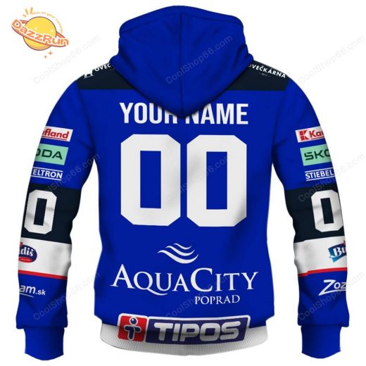Slovak Extraliga HK Poprad Jersey Style Hoodie