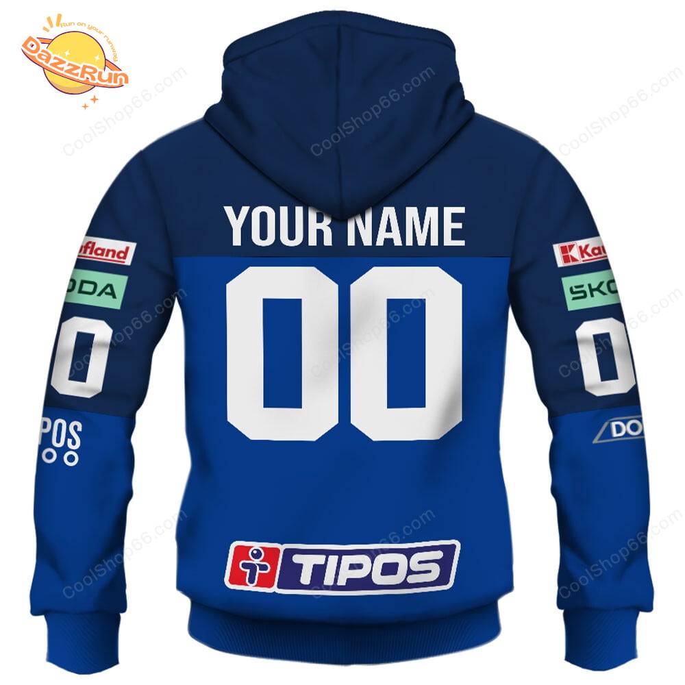 Slovak Extraliga HK Spisska Nova Ves Jersey Style Hoodie Slovak Extraliga HK Spisska Nova Ves Jersey Style Hoodie