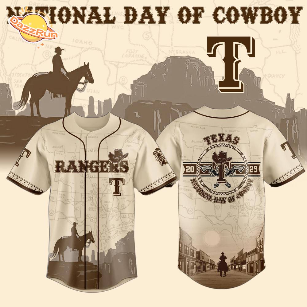 Texas Rangers x Nationals Day Of Cowboy-3D Baseball Jersey Texas Rangers x Nationals Day Of Cowboy-3D Baseball Jersey