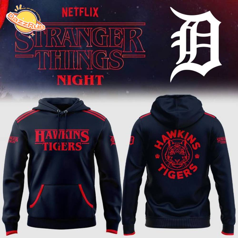 Tigers Stranger Things Night Hoodie - Special Edition Tigers Stranger Things Night Hoodie - Special Edition