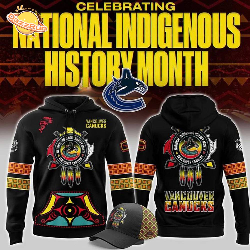 Vancouver Canucks 2025 National Indigenous History Month Graphic Hoodie Vancouver Canucks 2025 National Indigenous History Month Graphic Hoodie