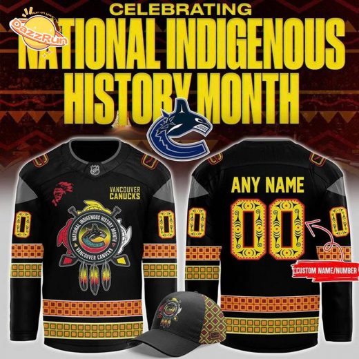 Vancouver Canucks 2025 National Indigenous History Month Personalized Jersey