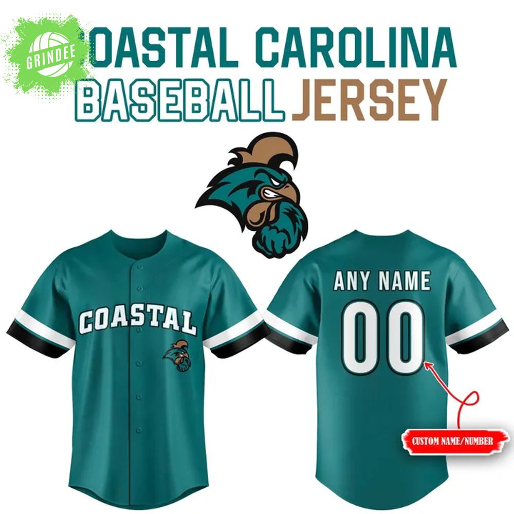 Limited Coastal Carolina Chanticleers Baseball Jersey Limited Coastal Carolina Chanticleers Baseball Jersey
