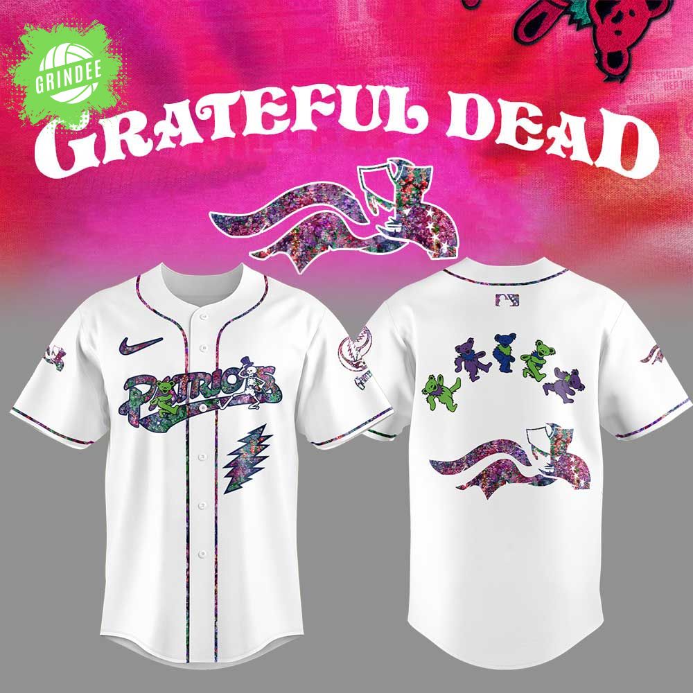 Somerset Patriots Grateful Dead Night Jersey Flat Cap Set Somerset Patriots Grateful Dead Night Jersey Flat Cap Set