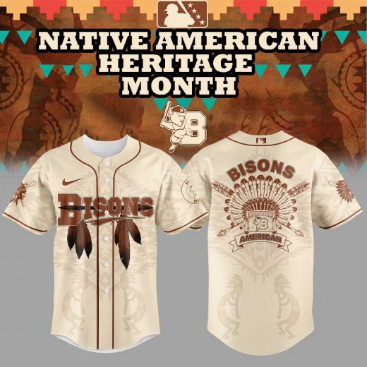 Limited Edition B.Bisons Celebrating Native American Heritage Month Jersey
