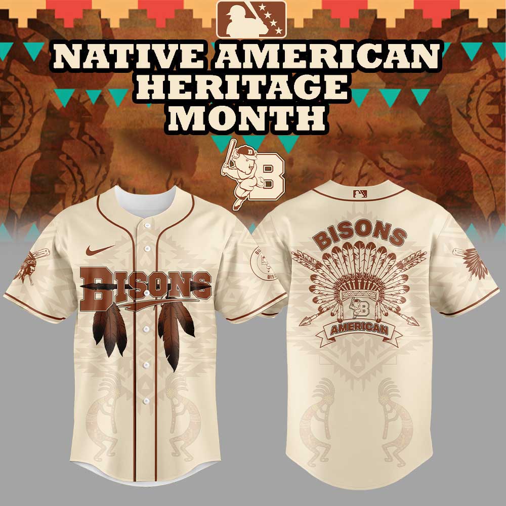Limited Edition B.Bisons Celebrating Native American Heritage Month Jersey Limited Edition B.Bisons Celebrating Native American Heritage Month Jersey