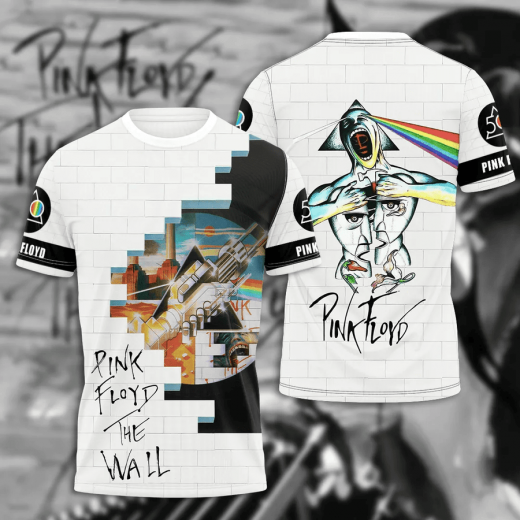 Pink Floyd The Wall T-Shirt – 50th Anniversary Graphic Tee Dark Side of the Moon Art