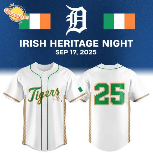 Detroit Tigers Irish Heritage Jersey 2025