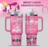 Cincinnati Reds Breast Cancer Awareness Tumbler With Handle