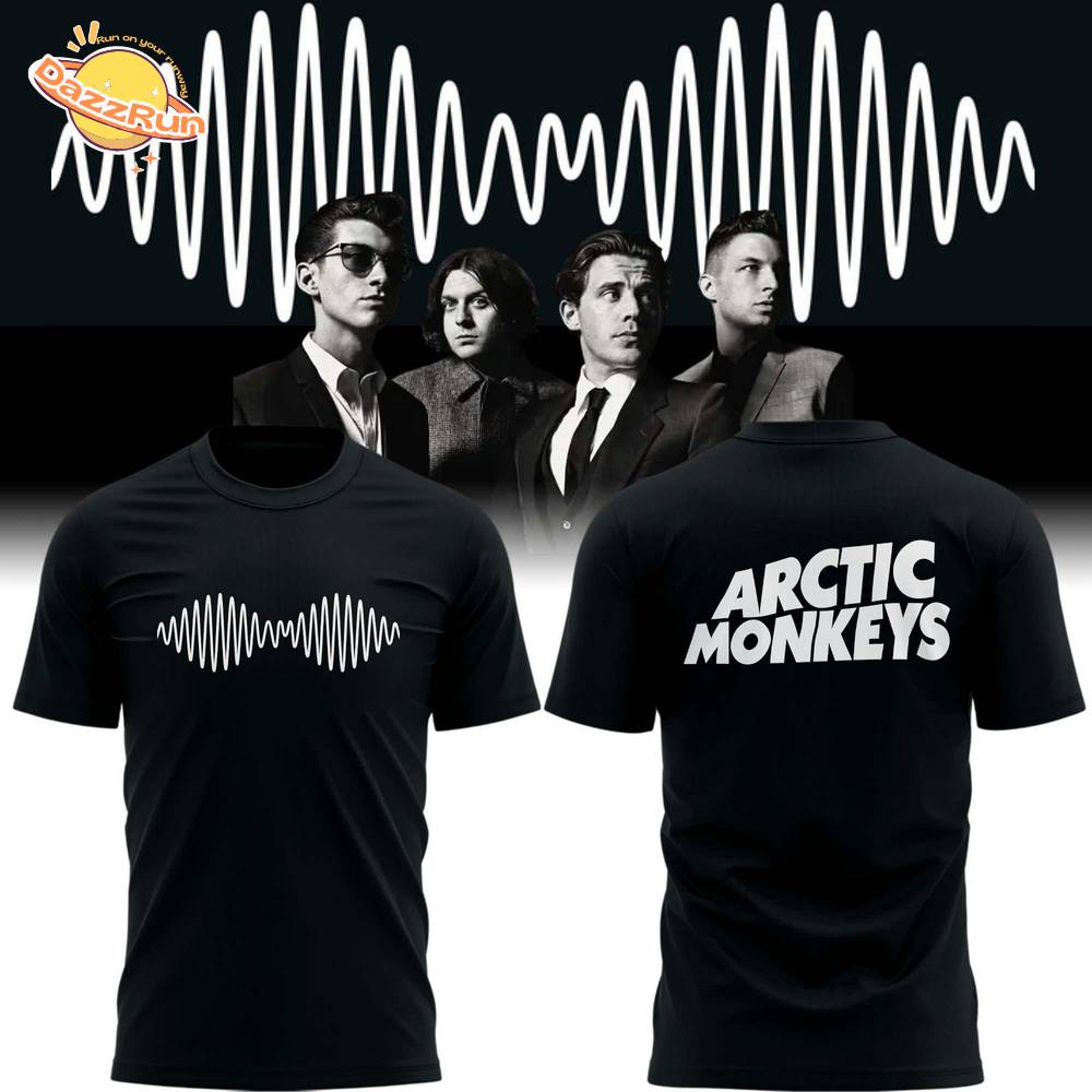 Arctic Monkeys Oscilloscope Logo Tee (Black) - Limited Edition Arctic Monkeys Oscilloscope Logo Tee (Black) - Limited Edition