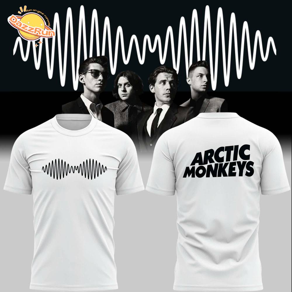 Arctic Monkeys Oscilloscope Logo Tee (White) - Limited Edition Arctic Monkeys Oscilloscope Logo Tee (White) - Limited Edition