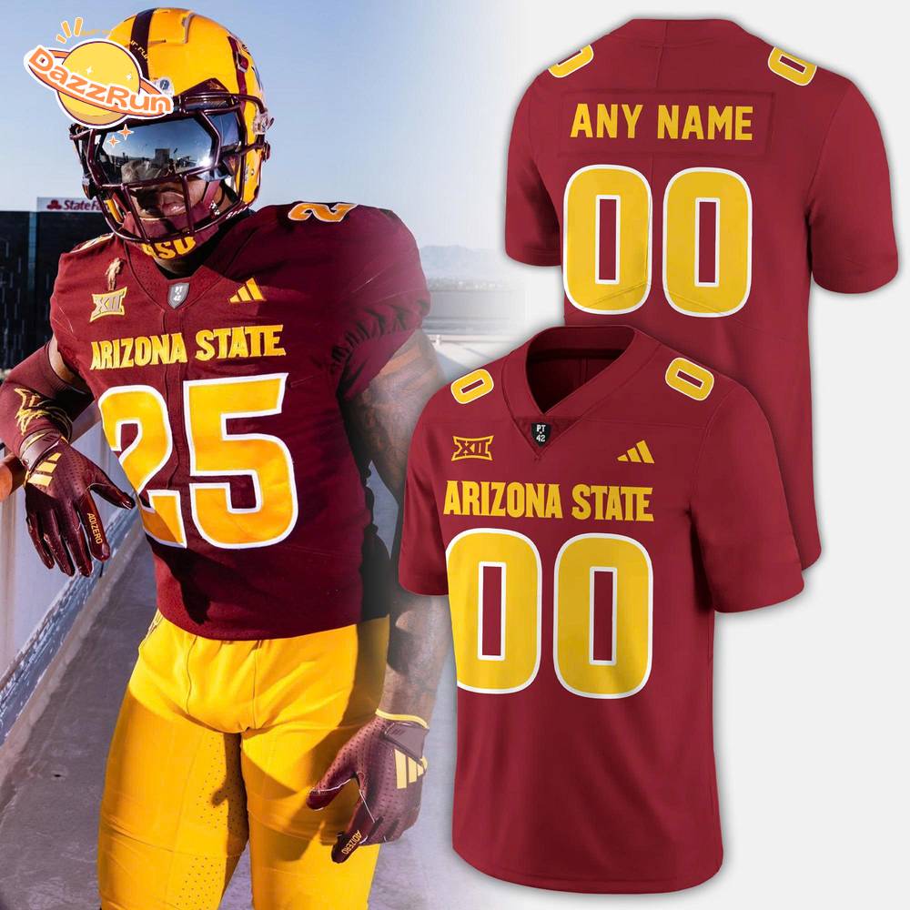 Arizona State Sun Devils Uniform New Red Football Jersey Arizona State Sun Devils Uniform New Red Football Jersey