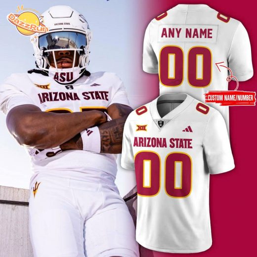Arizona State Sun Devils Uniform New White Football Jersey