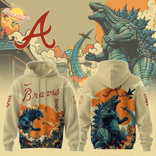 Atlanta Braves Special Godzilla Limited Edition Hoodie