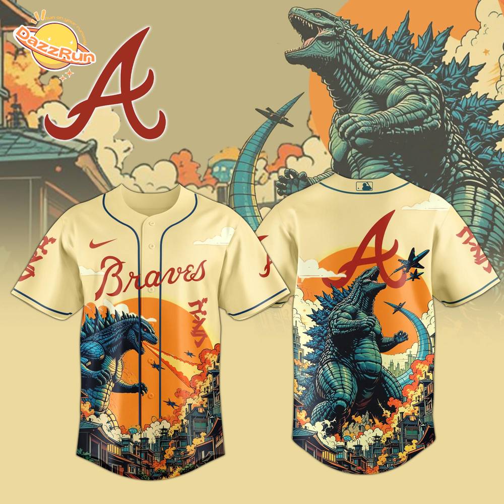 Atlanta Braves Special Godzilla Limited Edition Jersey Atlanta Braves Special Godzilla Limited Edition Jersey