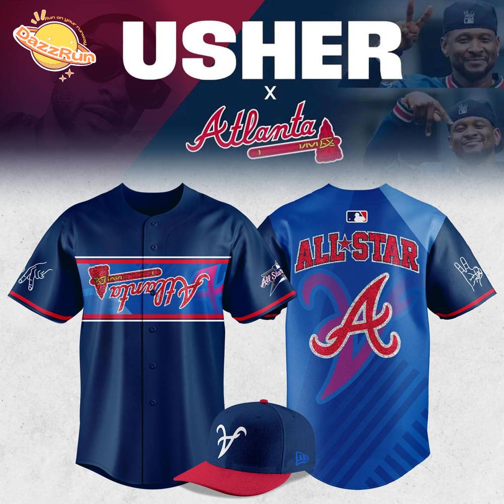 Atlanta Braves Usher 2025 MLB All-Star Game Limited Edition Jersey Atlanta Braves Usher 2025 MLB All-Star Game Limited Edition Jersey