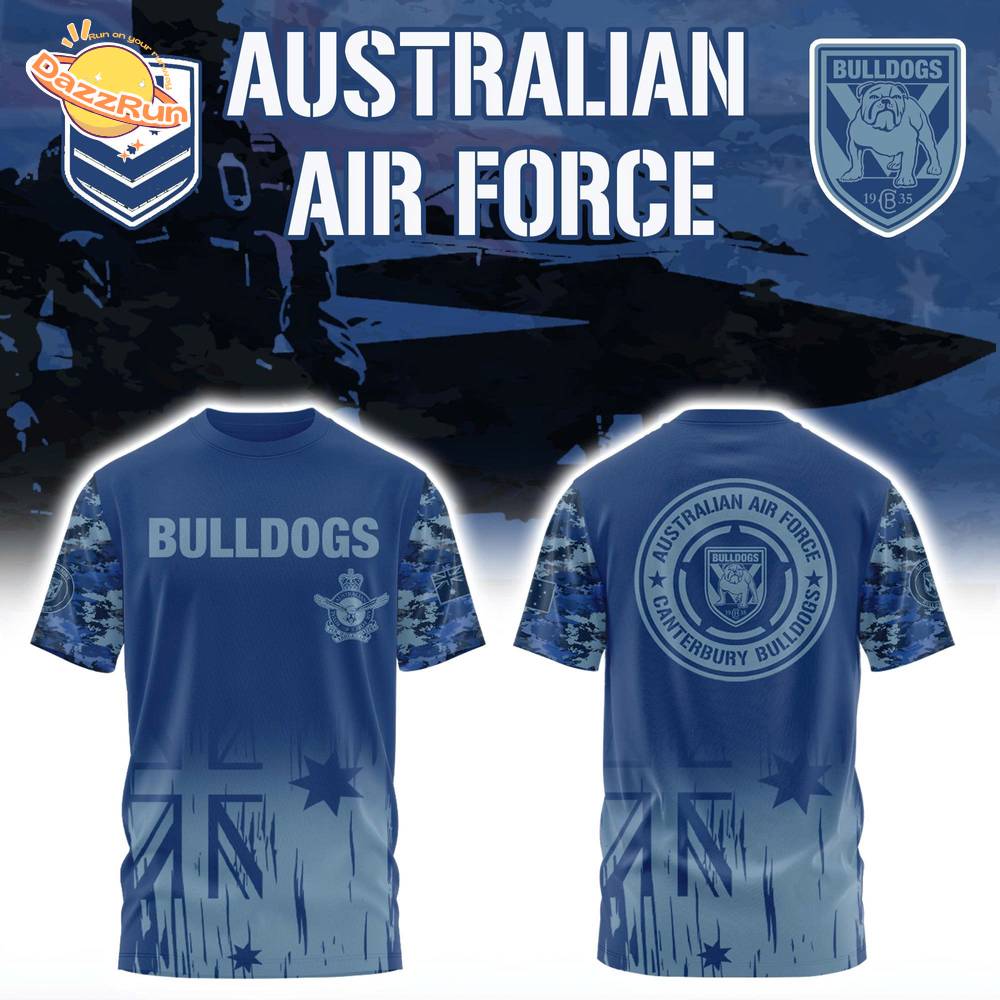 Australian Air Force x Canterbury Bulldogs Combo Tshirt Australian Air Force x Canterbury Bulldogs Combo Tshirt