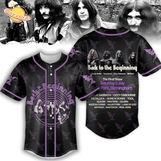Black Sabbath Baseball Jersey – Back to the Beginning Final Show Shirt, Birmingham 2025