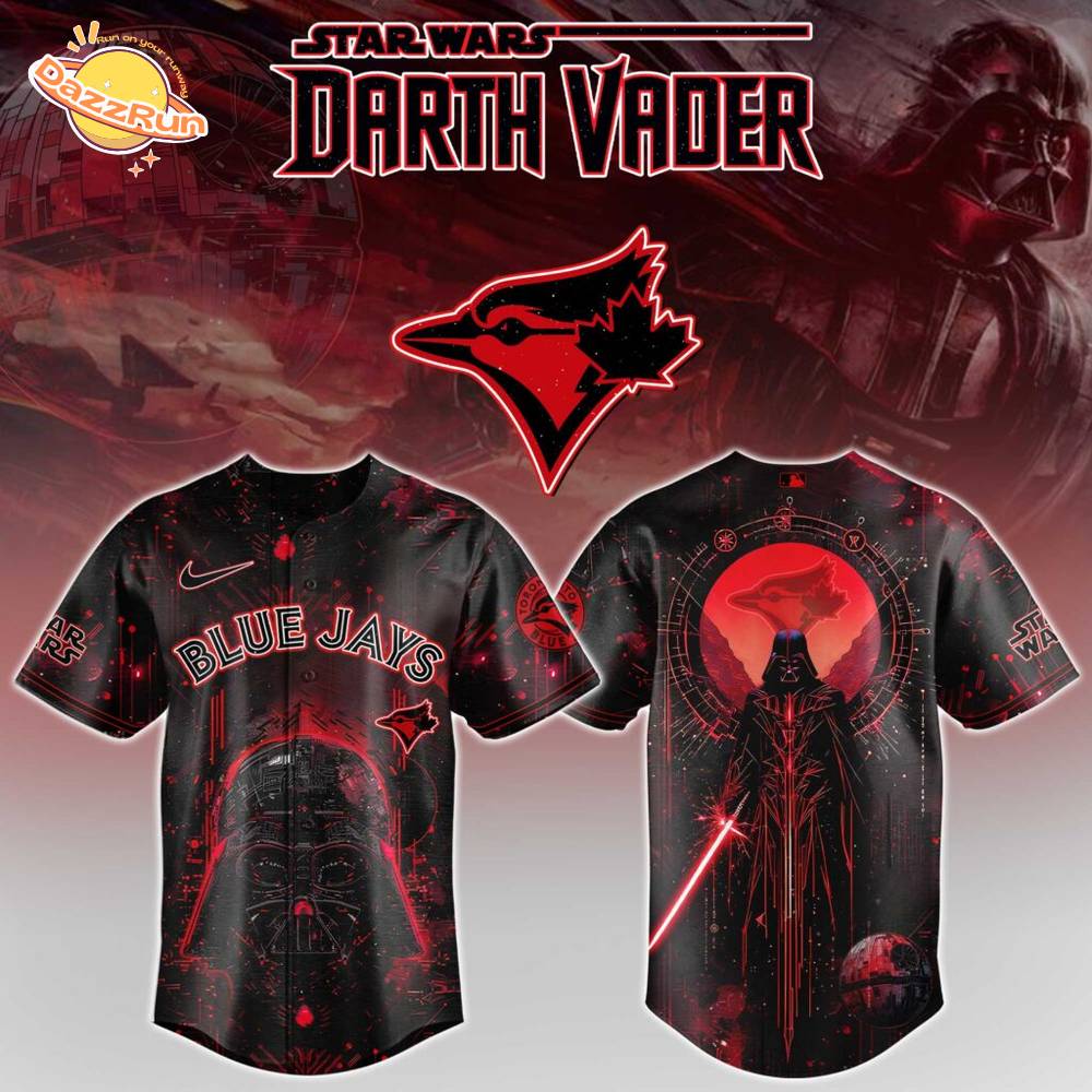 Blue Jays x Darth Vader Star Wars Limited Edition Baseball Jersey Blue Jays x Darth Vader Star Wars Limited Edition Baseball Jersey