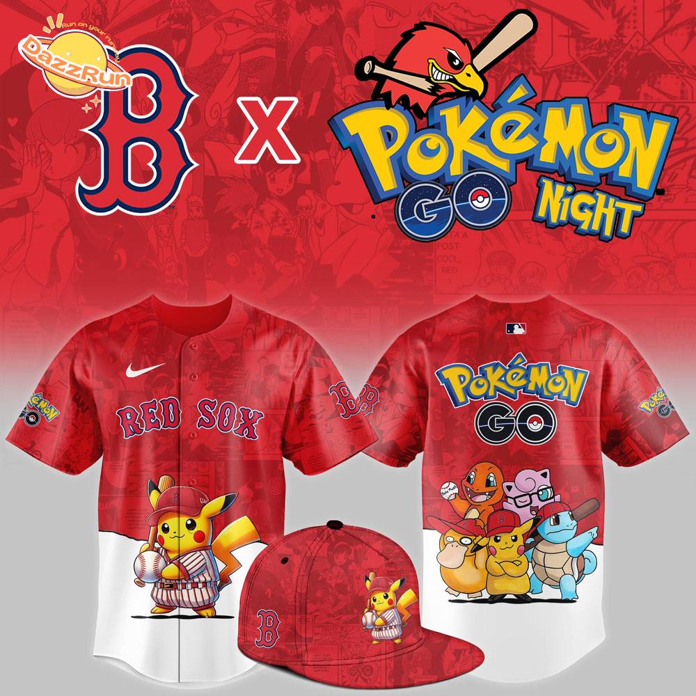 Boston Red Sox 2025 Pokémon GO Night Event Limited Jersey Boston Red Sox 2025 Pokémon GO Night Event Limited Jersey