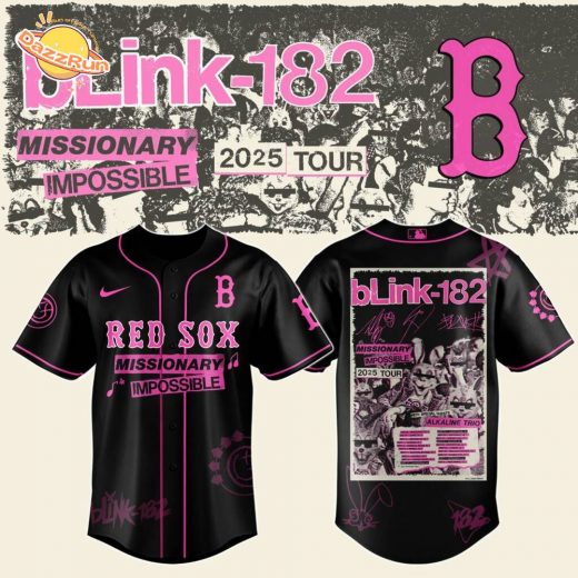 Boston Red Sox X Blink-182 Missionary Impossible Tour 2025 Jersey