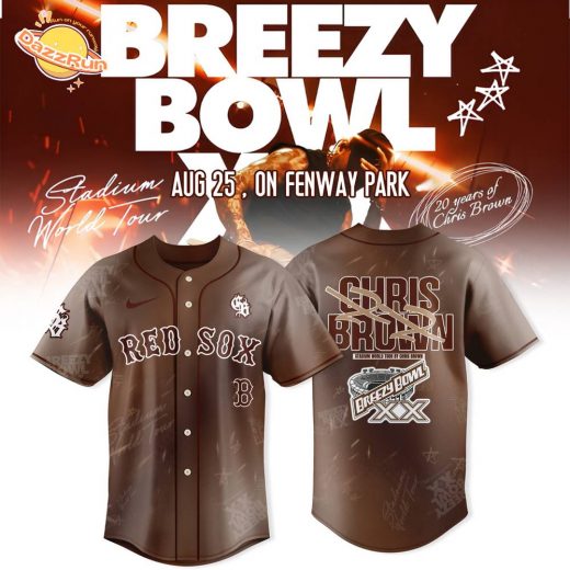 Boston Red Sox x Breezy Bowl XX Tour 2025 jersey limited edition