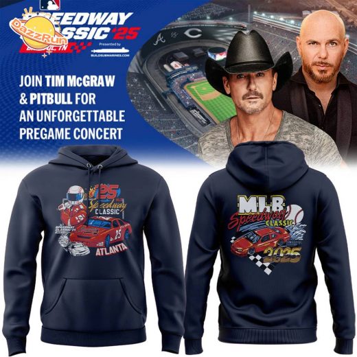 Braves 2025 MLB Speedway Classic Hoodie – Limited Edition