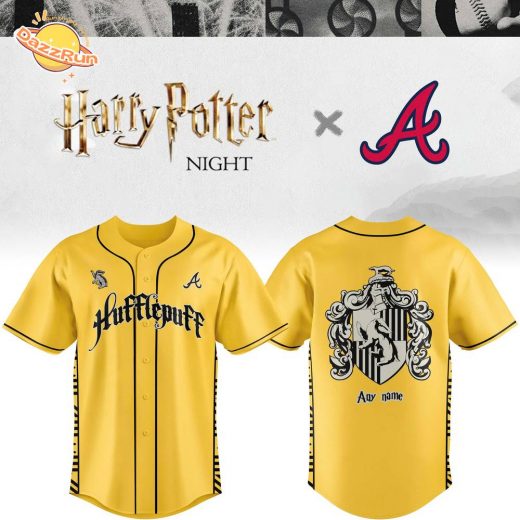 Braves x Hufflepuff House Custom Jersey – Limited Edition