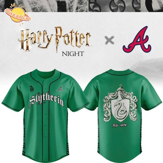 Braves x Slytherin House Custom Jersey – Limited Edition